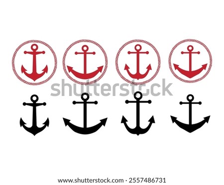 ship anchor on white background