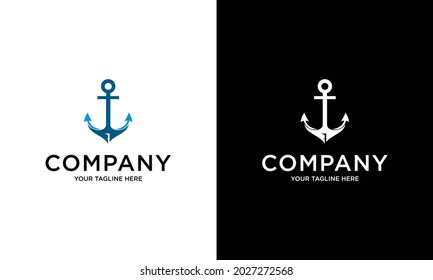 Ship anchor real estate logo inspiration. design templates.