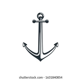 ship anchor vector graphic design for logo and illustration template