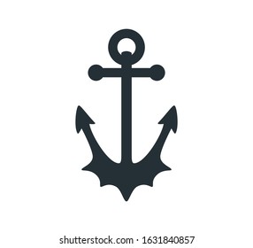 ship anchor vector graphic design for logo and illustration template