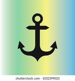 ship anchor vector icon