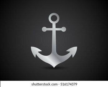 Ship anchor vector icon