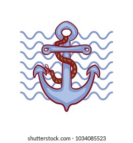 Ship Anchor Vector Illustration 
