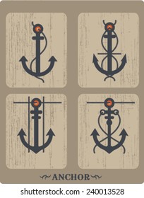 ship anchors.vintage set.