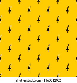 Ship bell pattern seamless vector repeat geometric yellow for any design