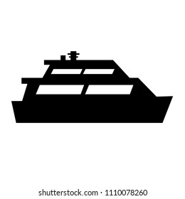 ship black icon