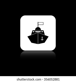 Ship - black vector  icon