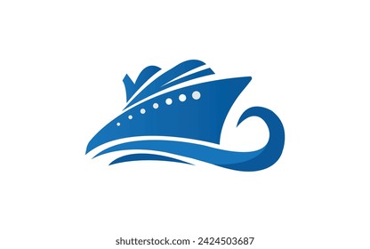 diseño de logotipo de placa de barco minimalista logo 