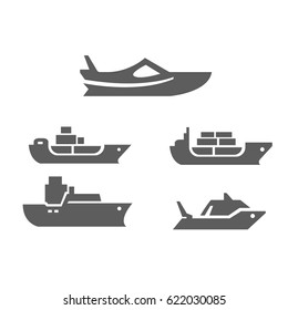 Ship, Boat, Cargo icon 