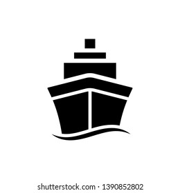 ship - boat - cargo - icon vector design template