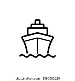ship - boat - cargo - icon vector design template