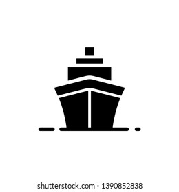 ship - boat - cargo - icon vector design template