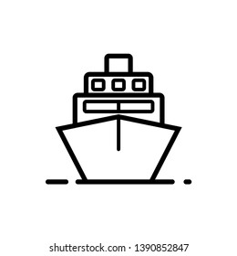 ship - boat - cargo - icon vector design template