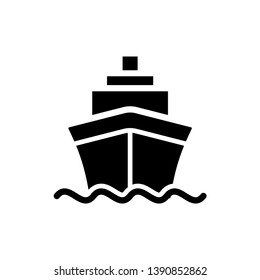 ship - boat - cargo - icon vector design template