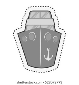 ship boat cruise isolated icon