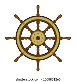 Ship Boat Helm Symbol Illustration Ship Stock Vector (Royalty Free ...