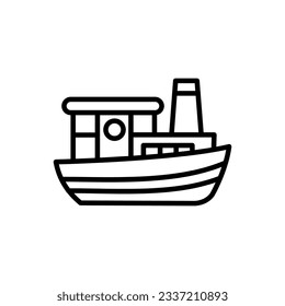 Ship boat icon design isolated on white background