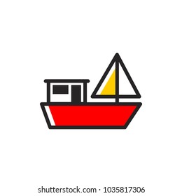 ship boat icon logo