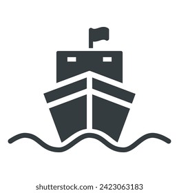 Ship, Boat Icon Vector Design Template