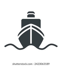 Vectordesign-Vorlage für Schiff, Bootsymbol