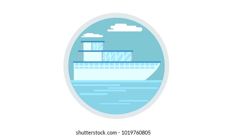 Ship boat icon vector illustration