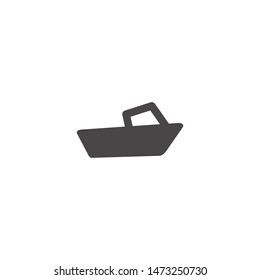ship boat icon vector logo template