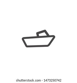 ship boat icon vector logo template