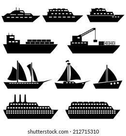 Ship And Boat Icons