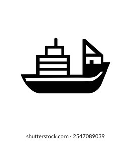 Ship and Boat Icons Classic Line Style Vector Set for Maritime and Nautical Design