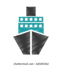 ship boat isolated icon