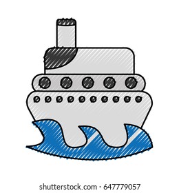 ship boat isolated icon