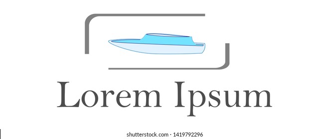 ship, boat logo for commercial and personal purposes, and also can be used for business, advertisement, poster, banner, cover, web, template, etc