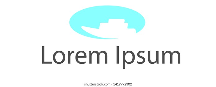 ship, boat logo for commercial and personal purposes, and also can be used for business, advertisement, poster, banner, cover, web, template, etc