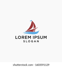 ship boat logo simple premium
