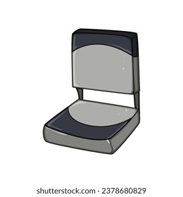 ship boat seats cartoon. transport yacht, interior leather, water travel ship boat seats sign. isolated symbol vector illustration