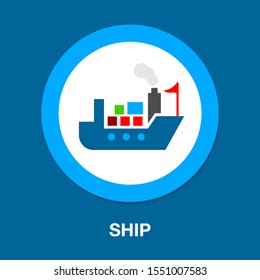 ship. Ship boat vector icon. filled flat sign for mobile concept and web design. Cruise ship simple glyph icon. Shipping delivery symbol, logo illustration. Pixel perfect vector graphics