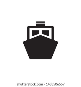 ship boat yacht transportation icon vector illustration logo template