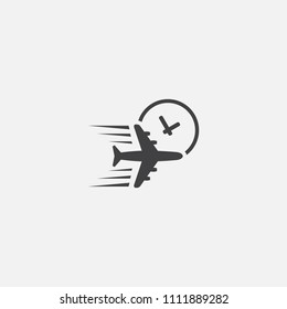 Ship By Air Base Icon. Simple Sign Illustration. Ship By Air Symbol Design From Delivery Series. Can Be Used For Web, Print And Mobile