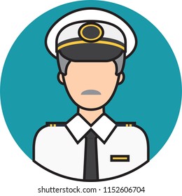 Ship Captain Icon Design