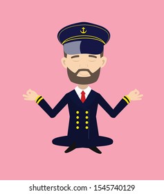 Ship Captain Pilot - Doing Meditation