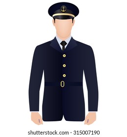 Ship captain in uniform