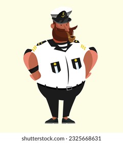 ship captain white shirt ready to sail 