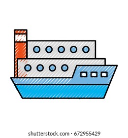 ship cargo isolated icon