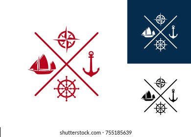 Ship Center Logo Template Design