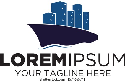 Ship with City Building Logo