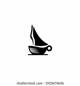 ship and coffee cup logo concept design, for coffee company logo
