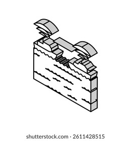 ship collision avoidance systems isometric icon vector. ship collision avoidance systems sign. isolated symbol illustration