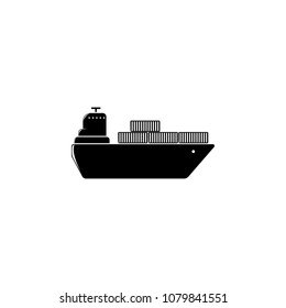 ship with containers illustration. Element of a logistic for mobile concept and web apps. Detailed illustration of ship with containers can be used for web and mobile. Premium icon on white background