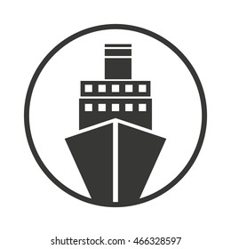 ship cruise boat icon vector illustration design