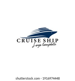 Vector de plantilla de diseño de logotipos para barcos, cruceros y barcos